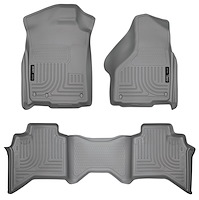 98032 WeatherBeater Front & 2nd Row Floor Liners for 2002-2009 Dodge Models [Grey]