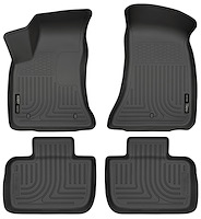 98061 WeatherBeater Front & 2nd Row Floor Liners for 2011-2022 Chrysler 300 RWD and 2011-2023 Dodge Charger RWD [Black]