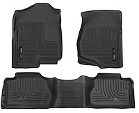 98211 WeatherBeater Front & 2nd Row Floor Liners for 2007-2013 Chevrolet and GMC Models [Black]