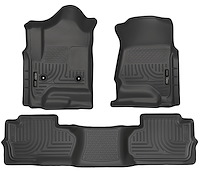 98241 WeatherBeater Front & 2nd Row Floor Liners for 2014-2019 Chevrolet and GMC Models [Black]