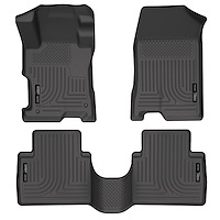 98401 WeatherBeater Front & 2nd Row Floor Liners for 2008-2012 Honda Accord [Black]