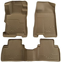 98523 WeatherBeater Front & 2nd Row Floor Liners for 2004-2009 Toyota Prius [Tan]