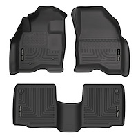 98761 WeatherBeater Front & 2nd Row Floor Liners for 2011-2014 Ford Explorer [Black]