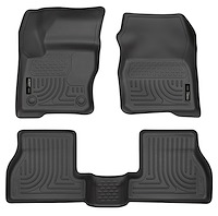 98771 WeatherBeater Front & 2nd Row Floor Liners for 2012-2015 Ford Focus [Black]