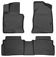 98851 WeatherBeater Front & 2nd Row Floor Liners for 2011-2015 Hyundai Sonata [Black]