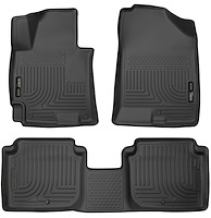 98941 WeatherBeater Front & 2nd Row Floor Liners for 2014-2016 Hyundai Elantra [Black]