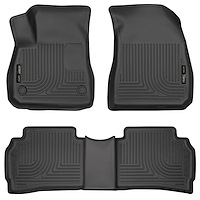 99191 WeatherBeater Front & 2nd Row Floor Liners for 2016-2025 Chevrolet Malibu [Black]