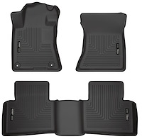 99381 WeatherBeater Front & 2nd Row Floor Liners Fits Select Nissan Altima [Black]