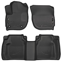 99491 WeatherBeater Front & 2nd Row Floor Liners for 2015-2020 Honda Fit [Black]