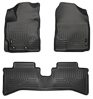 99501 WeatherBeater Front & 2nd Row Floor Liners for 2012-2016 Toyota Prius C [Black]