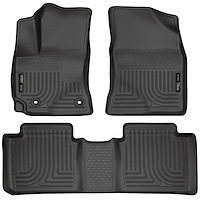 99531 WeatherBeater Front & 2nd Row Floor Liners for 2014-2019 Toyota Corolla [Black]