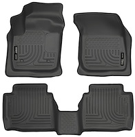 99751 WeatherBeater Front & 2nd Row Floor Liners for 2013-2016 Ford and Lincoln Models [Black]
