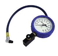 Fill, Bleed, & Read Air Pressure Gauge 4" Face