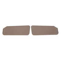 05-347 GMT400 Foamback Sunvisor Pair, Cloth, Tan, 1988-1998 GMT400 Series (OBS) Trucks
