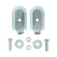 BELTANC Universal Seat Belt Anchors, Pair, 1947-1987 Chevy, 1947-1987 GMC