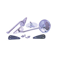 COMP300 Complete Mirror Set-Painted/Painted-Round/Smooth 1960-1966 Chevy/GMC C/K Series Trucks & Suburban, Pair