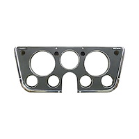 H6048-69 Dash Bezel, Fits 7-Gauges, Black/Chrome, 1969-1972 Chevy/GMC C/K Series Trucks, Blazer/Jimmy & Suburban