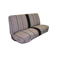 SBSC87UBLACK Saddle Blanket Seat Cover 1947-1987 Chevy/GMC Truck, Blazer/Jimmy & Suburban, Univ. Bench, Saddle/Black