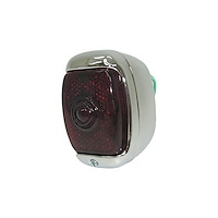 TLC53LH Tail Light Assembly, Stainless, Red, Left, Each, 1947-1953 Chevy/GMC Truck, Stepside