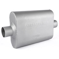 Pro Muffler 2.5" Diameter Center In / Center Out 4" x 9.75" Oval