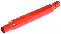 Glasspack Muffler 2.5" Inlet/2.25" Outlet: angled 7°