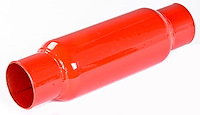 Glasspack Muffler 2.50" Straight Inlet/Outlet