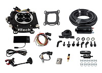 31002 Go EFI 4 600HP EFI System with Inline Fuel Delivery Master Kit Matte Black
