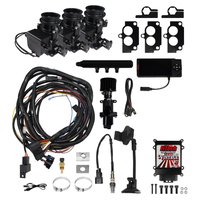 Go EFI Vintage 97 3x2 Fuel Injection System for Stromberg Style 97 Bolt Pattern Manifolds [Matte Black] 34103