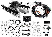 37015 Ultra Port LS 750HP EFI System w/ LS1 Intake [Black Finish]
