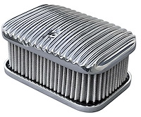 3x2 D-Shaped Tri-Power Air Filter Assembly [Polished Finish]