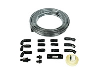 51004 40 ft. Stainless Steel Hose Kit [-6 AN, Black]