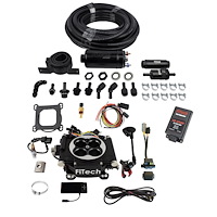 Go EFI-4 600 HP Throttle Body Fuel Injection Master Kit [In-line Fuel Pump and CDI Box] Matte Black
