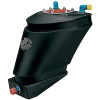 SFI-Certified Drag Race Fuel Cell Flow Max Vertical 3-Gallon Black with Foam