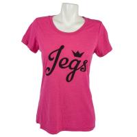 Juniors Fuchsia Tri-Blend T-Shirt Large