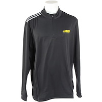 Adidas 3-Stripe Classic Quarter Zip Polo Black Small