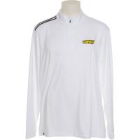 Adidas 3-Stripe Classic Quarter Zip Polo White Small