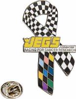 Racing for Cancer Research Pin 1-1/4" tall