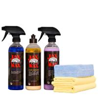 Exterior Detail Kit 16oz Kit Includes Liquid Carnuaba Paste Wax, Body Shine, Super Blue, 2 Microfiber Towels and Applicator Pad.