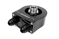 ENV-132-T4-F3 Oil filter sandwich plate, thermostatic, 180F, -8AN Male ports, 13/16"-16
