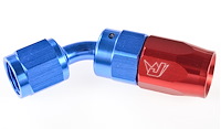 45 degree Max Flow Swivel Hose End -4 AN