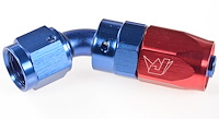 45 degree Max Flow Swivel Hose End -6 AN