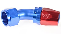 45 degree Max Flow Swivel Hose End -16 AN
