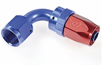 90 degree Max Flow Swivel Hose End -8 AN