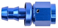 AN Straight Push-Loc Hose End [-6 AN Female Swivel to Push-Loc Hose, Blue]