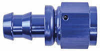 AN Straight Push-Loc Hose End [-8 AN Female Swivel to Push-Loc Hose, Blue]
