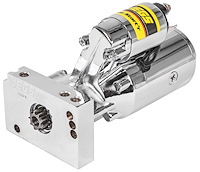 Hitachi-Style Mini Starter for Small Block and Big Block Chevy w/158 or 168 Tooth Flywheel or Flexplate [Up To 14:1 Compression,