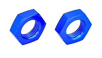 AN Bulkhead Adapter Nuts  [-6 AN, Blue]