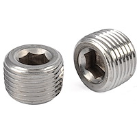Stainless Steel Pipe Plugs 1/2 in. NPT