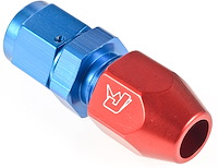 -6AN Female to 3/8 in.Tube Fitting Blue/Red
