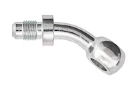 AN 40-Degree Banjo Adapter Fitting [-3 AN x 3/8 in. or 10 mm I.D.]
